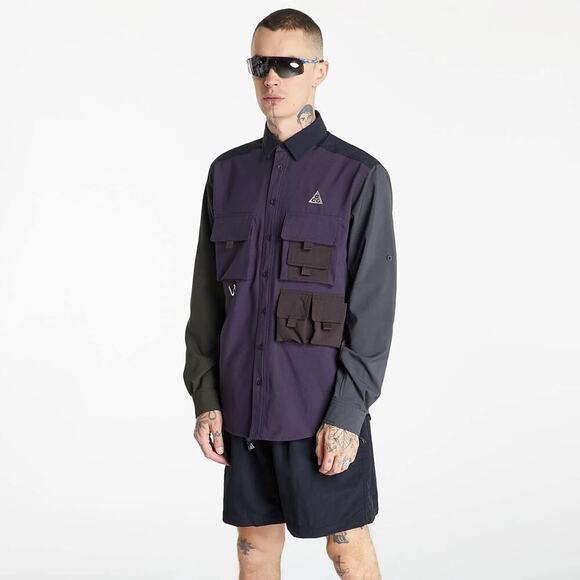 Nike ACG Dri-FIT UV "Devastation Trail" Button Up Active Leisurewear Men Small - Picture 1 of 12